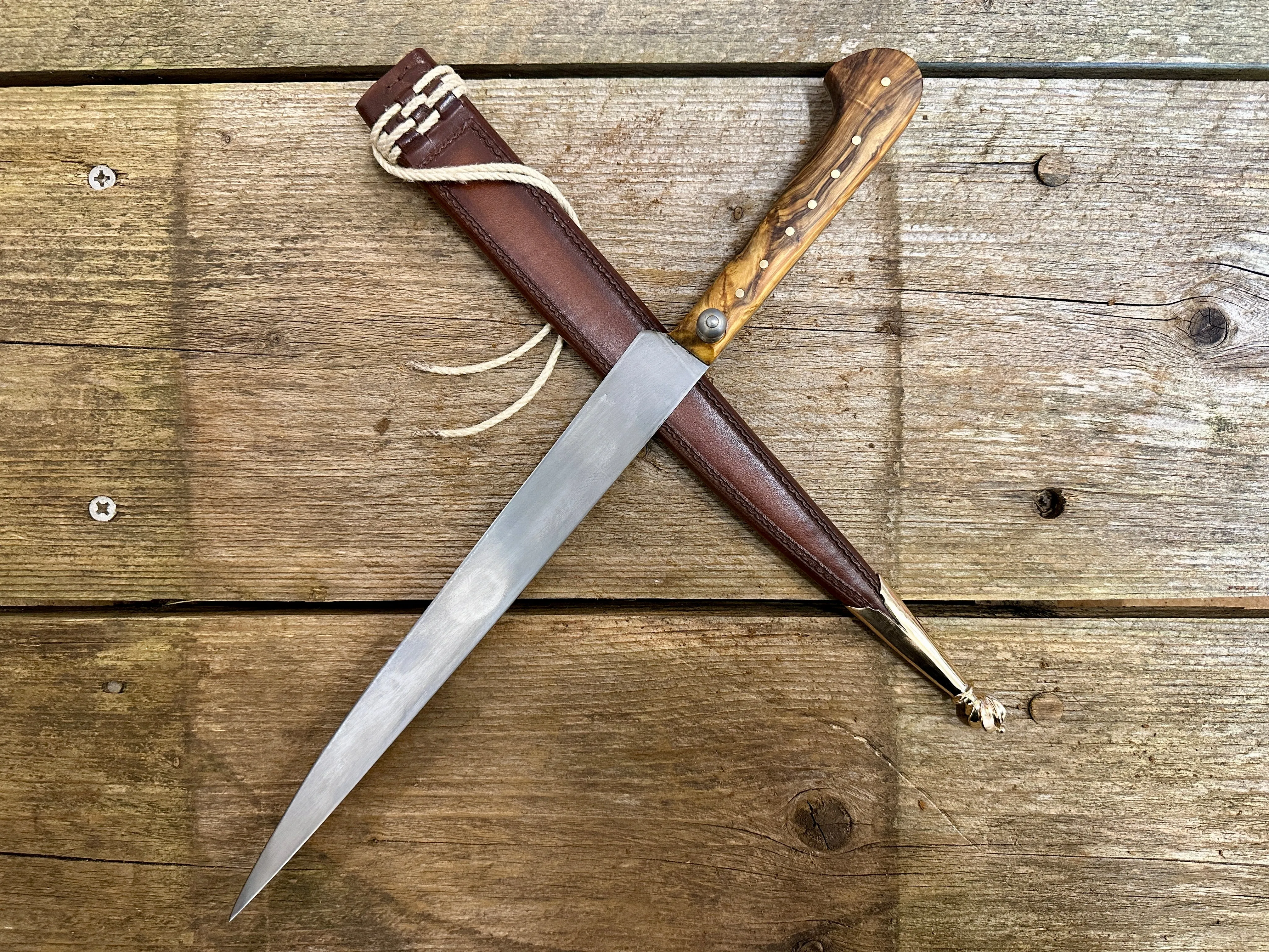 16th Century Swiss German Rugger with spalted Box wood grip  - SOLD