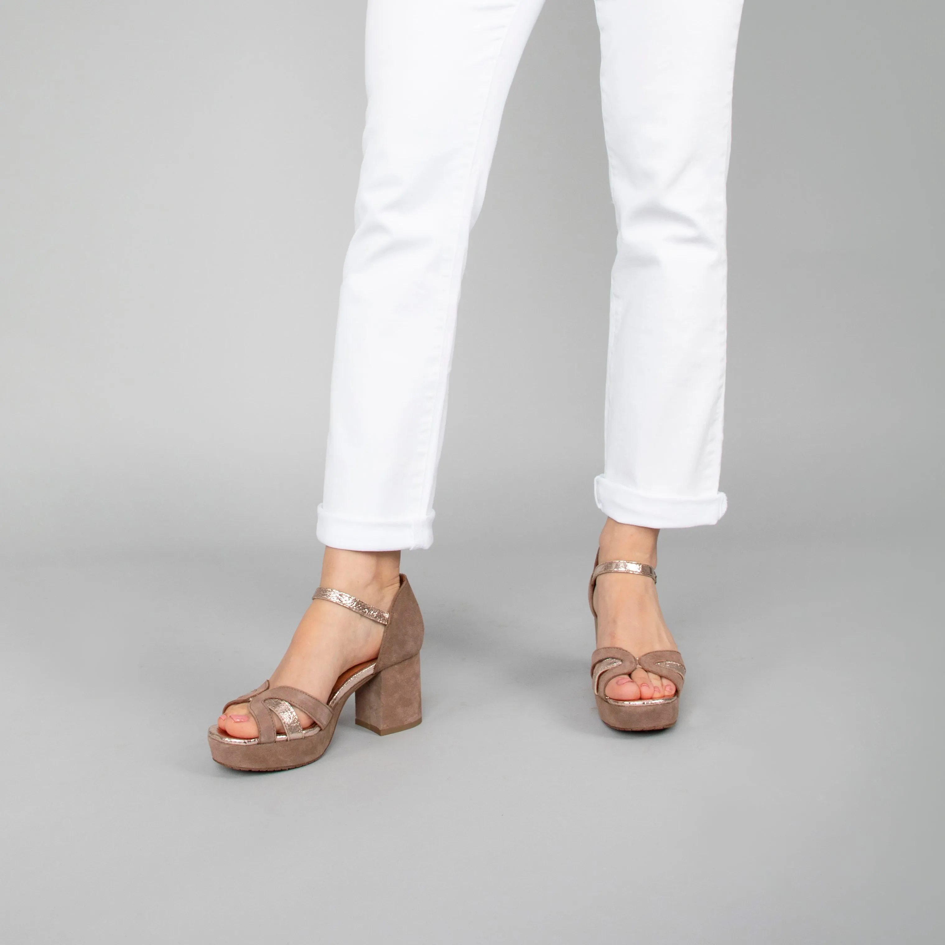 Caro Taupe Suede