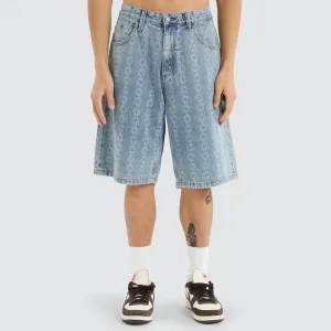 Chain Reaction Slacker Jorts Faded Rinse Indigo