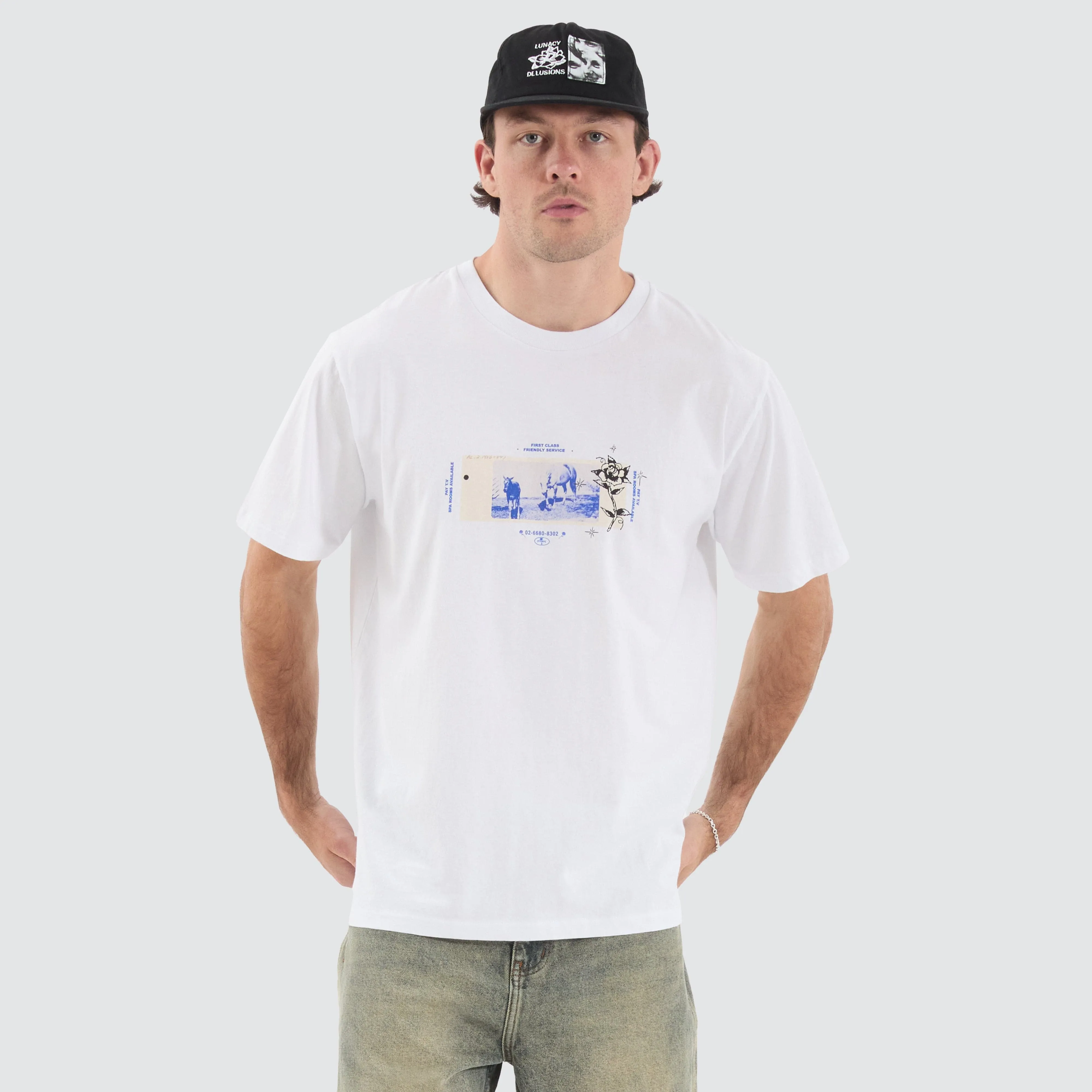 Friendly Service Tee White