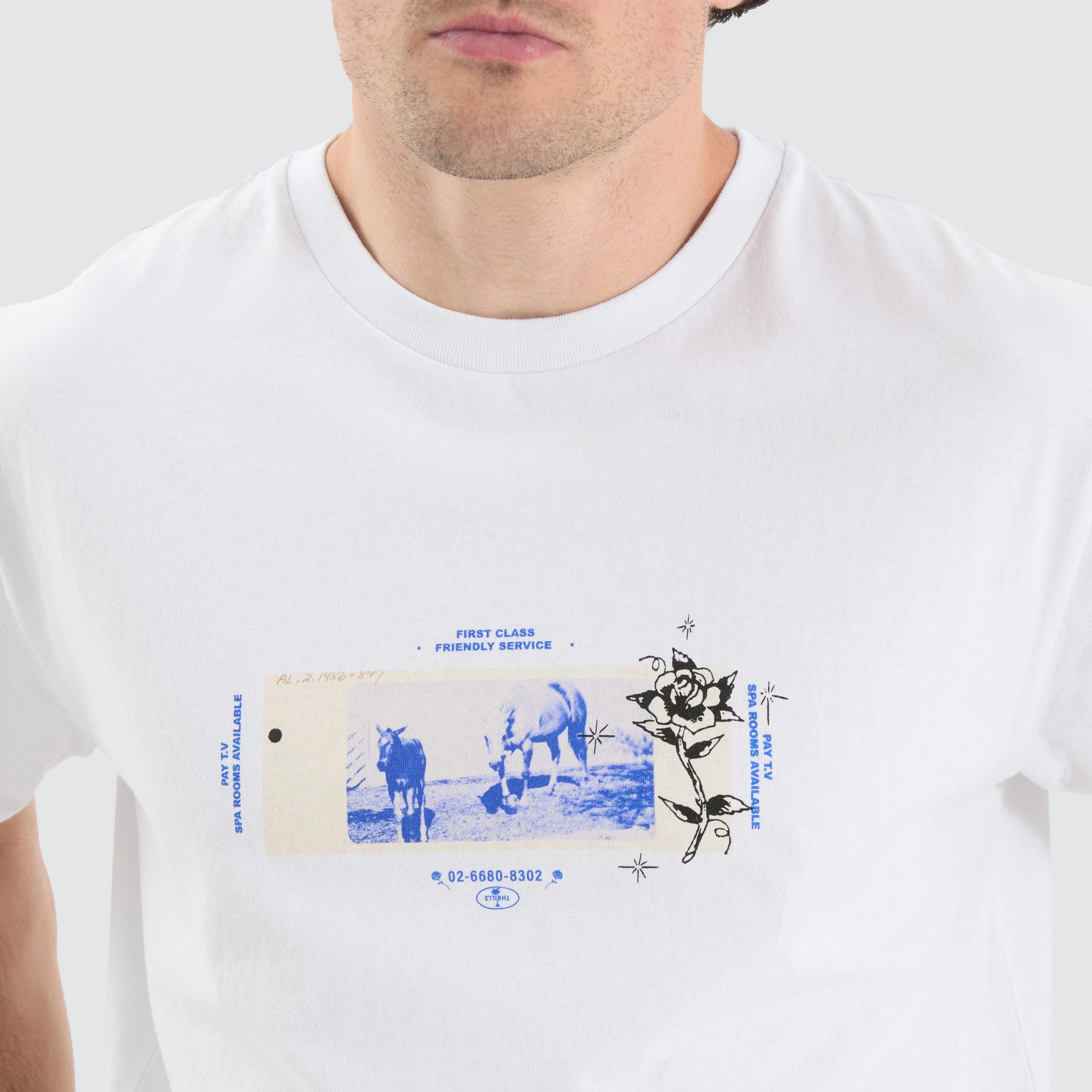 Friendly Service Tee White
