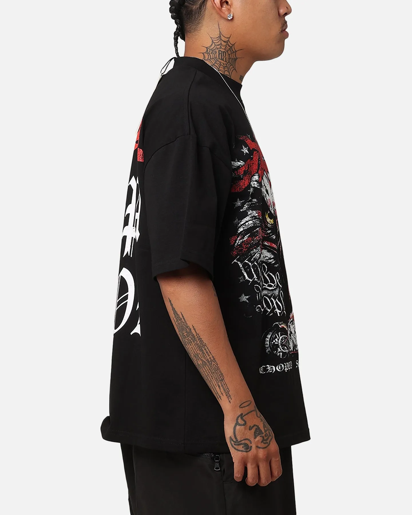 Loiter Choppa Season Vintage T-Shirt Black