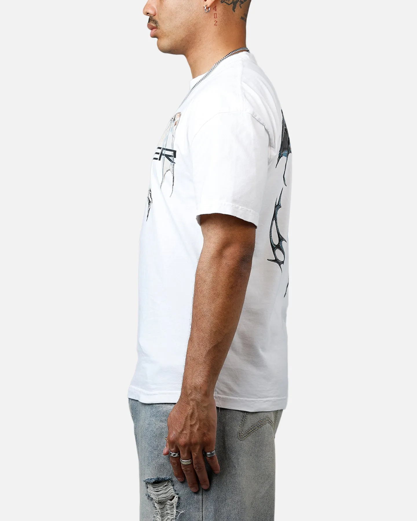 Loiter Chrome Deceiver Vintage T-Shirt White