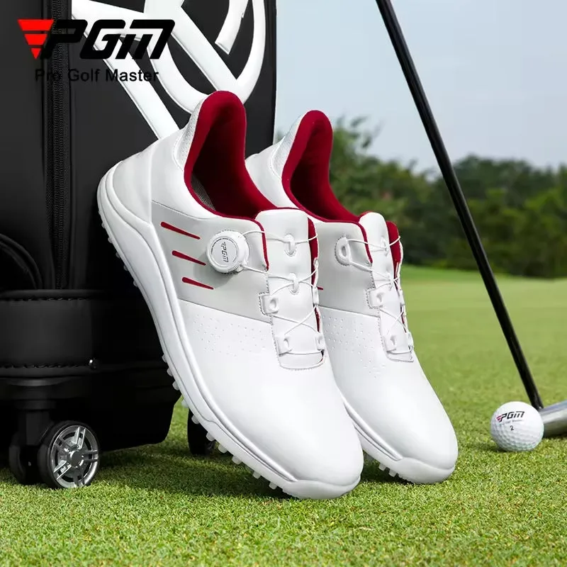 Men's PGM White Spikeless Waterproof Golf Shoes