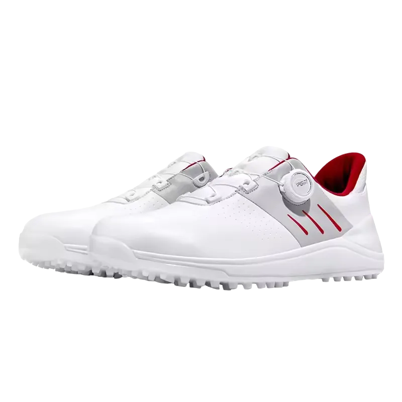 Men's PGM White Spikeless Waterproof Golf Shoes