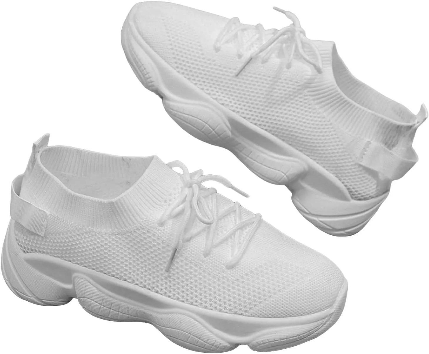 Mesh Slip On Black Non Slip Shoes for Women, Work Shoes & Restaurant Sneakers - Comfortable Gym Workout Work