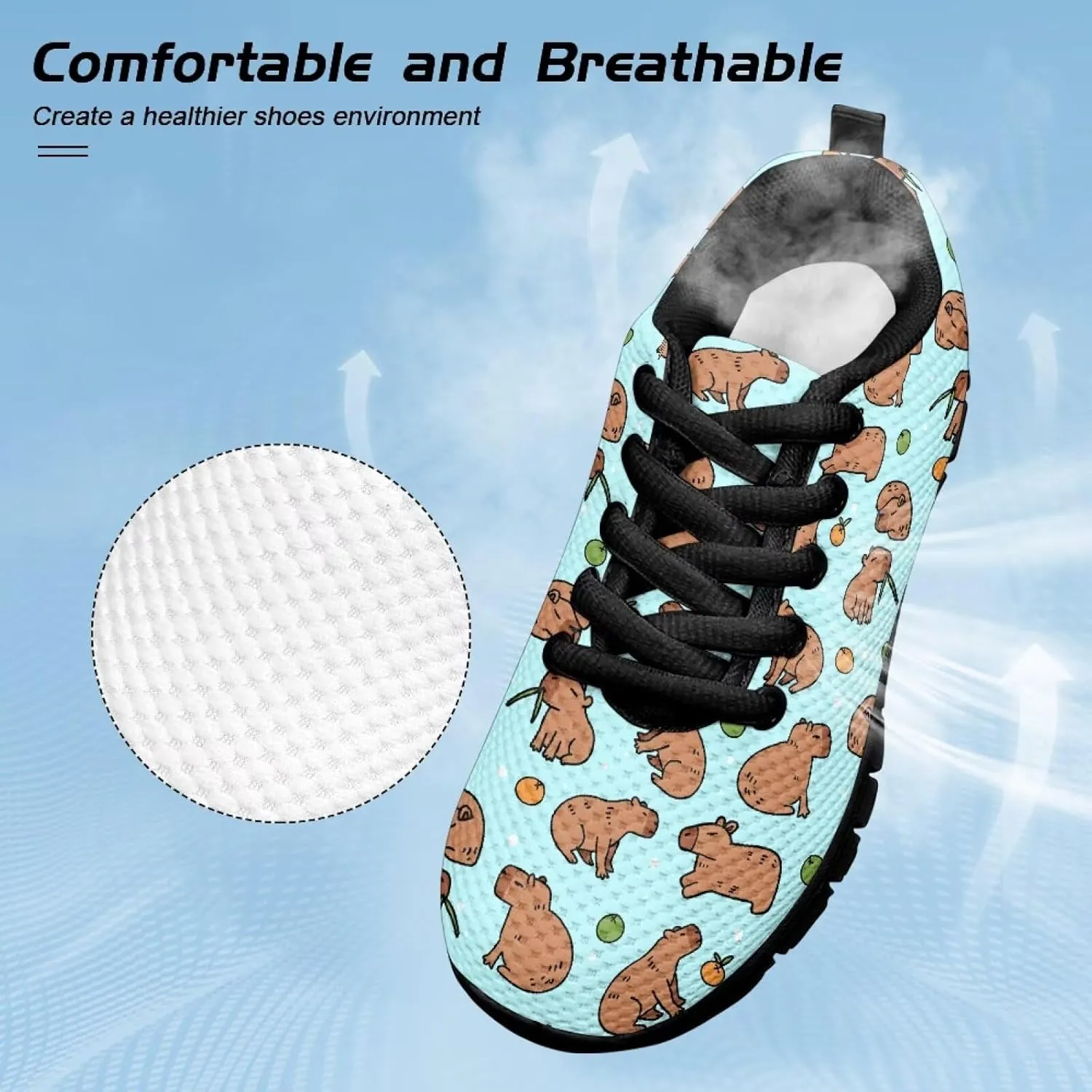 Yzaoxia Girls Tennis Shoes Athletic Running Sneakers Lace Up Mesh Sport Shoes School Gym Outdoor Footwear Size 11-Size 5