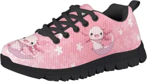 Yzaoxia Girls Tennis Shoes Athletic Running Sneakers Lace Up Mesh Sport Shoes School Gym Outdoor Footwear Size 11-Size 5