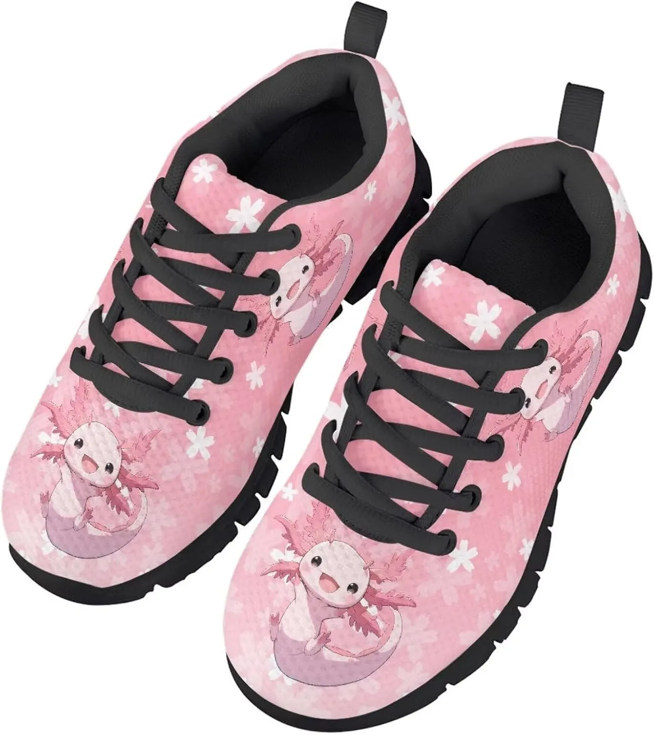 Yzaoxia Girls Tennis Shoes Athletic Running Sneakers Lace Up Mesh Sport Shoes School Gym Outdoor Footwear Size 11-Size 5