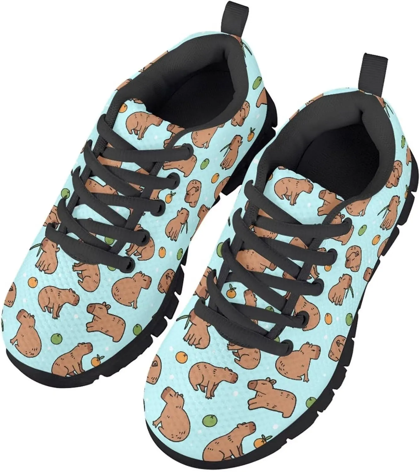 Yzaoxia Girls Tennis Shoes Athletic Running Sneakers Lace Up Mesh Sport Shoes School Gym Outdoor Footwear Size 11-Size 5